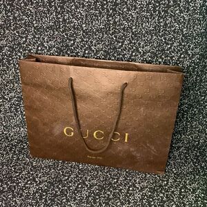 Brown Gucci Gift bag 